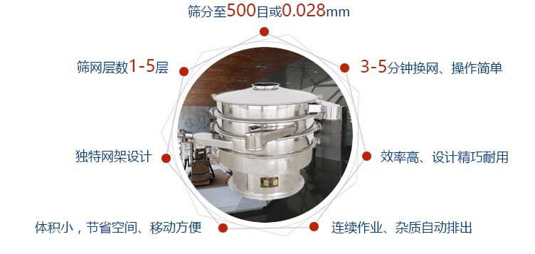 全不绣钢振动筛特点